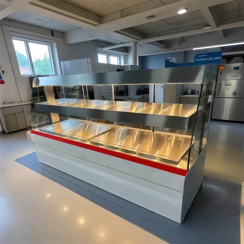 超市敞开式加热烤鸡柜商用炸鸡蛋挞披萨制热柜熟食保温展示柜