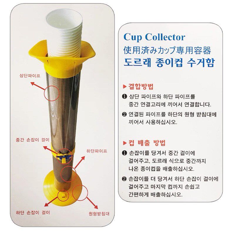 韩国进口大象按压式取杯器机收纳纸杯架纸杯盒磁铁吸附纸杯收纳桶