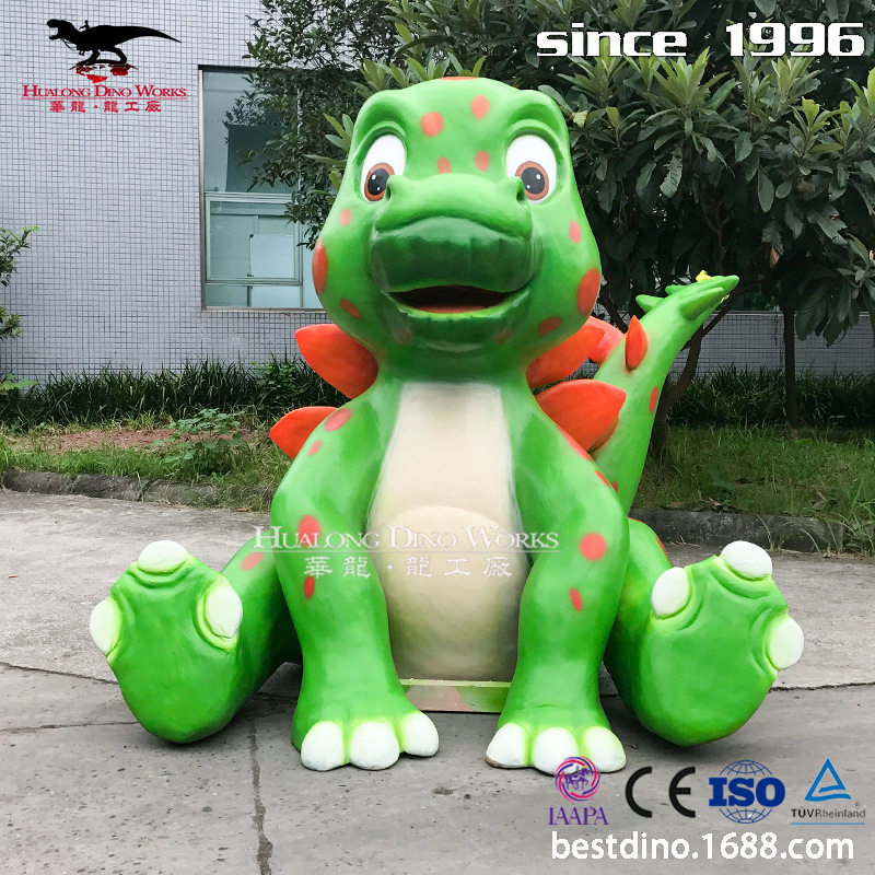 大型机械硅胶电动可爱卡通恐龙玩具模型摆件卡通玩偶娃娃模具制作