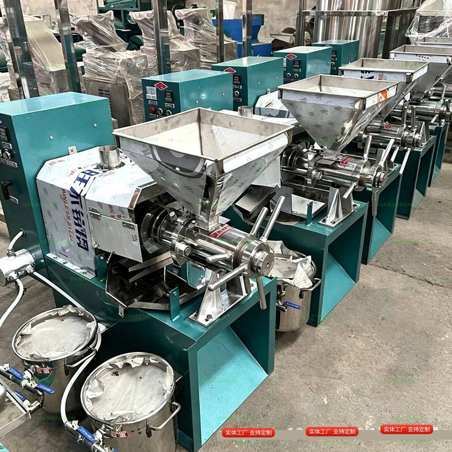 菜YQM全自动温控螺旋榨油机 花生籽小榨茶籽压机 油坊中型榨油设