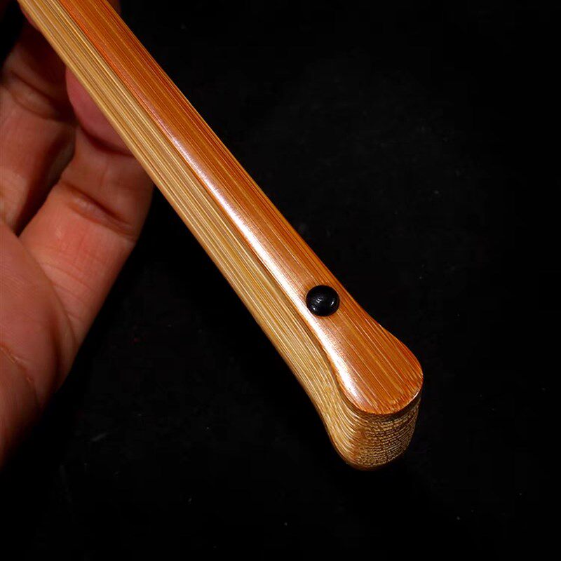 老料玉竹文玩折扇苏工超薄素白扇面中国风夏季扇子。水滴头老玉竹