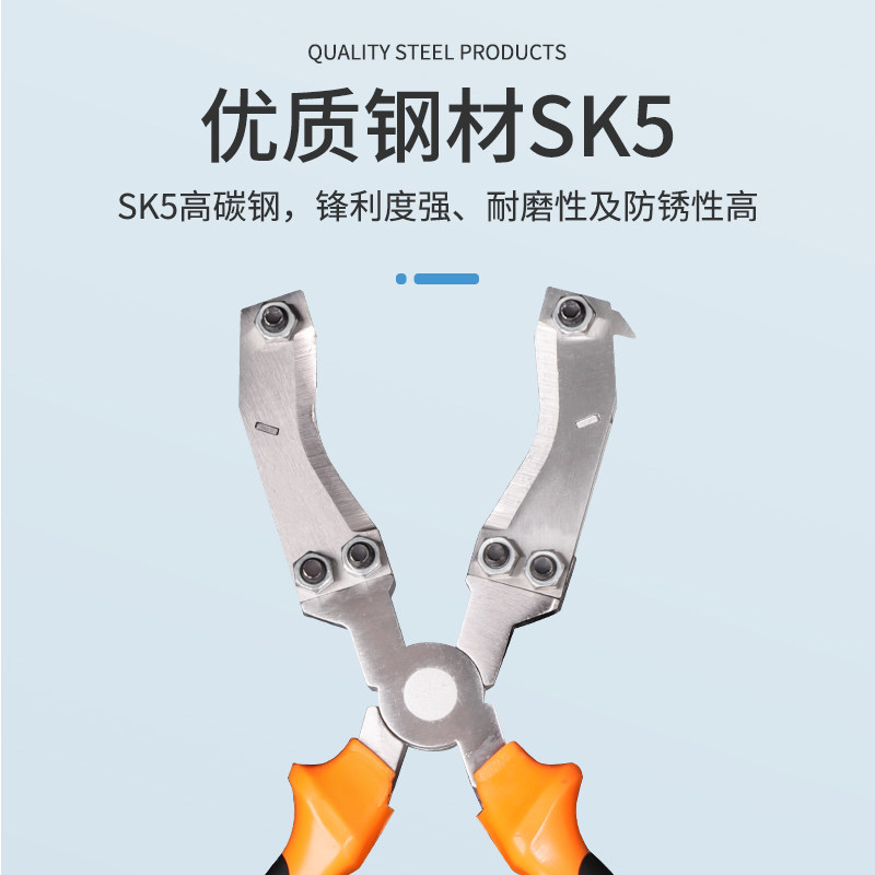 果树环割刀双层树皮环剥刀园艺树枝环剥工具大小口扒树皮环割剪刀