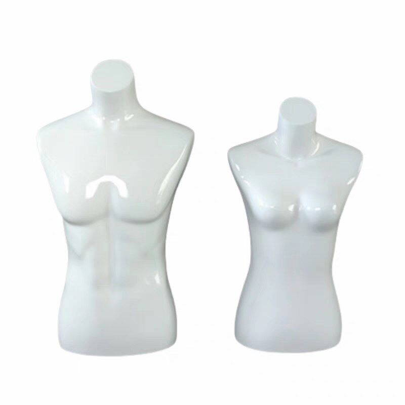 男女半身服装道具白色橱窗毛衣羊毛衫展示模特半身服装人台模包邮