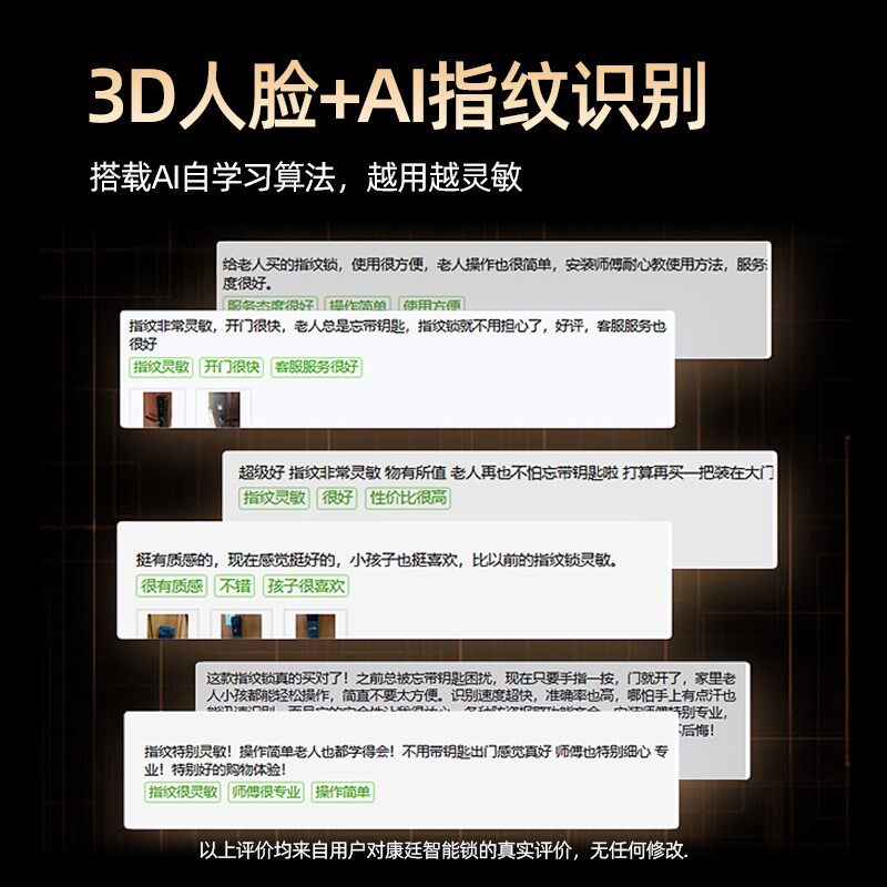 半自动智能门锁带猫眼霸王锁体指纹锁密码锁防盗门家用门锁包安装