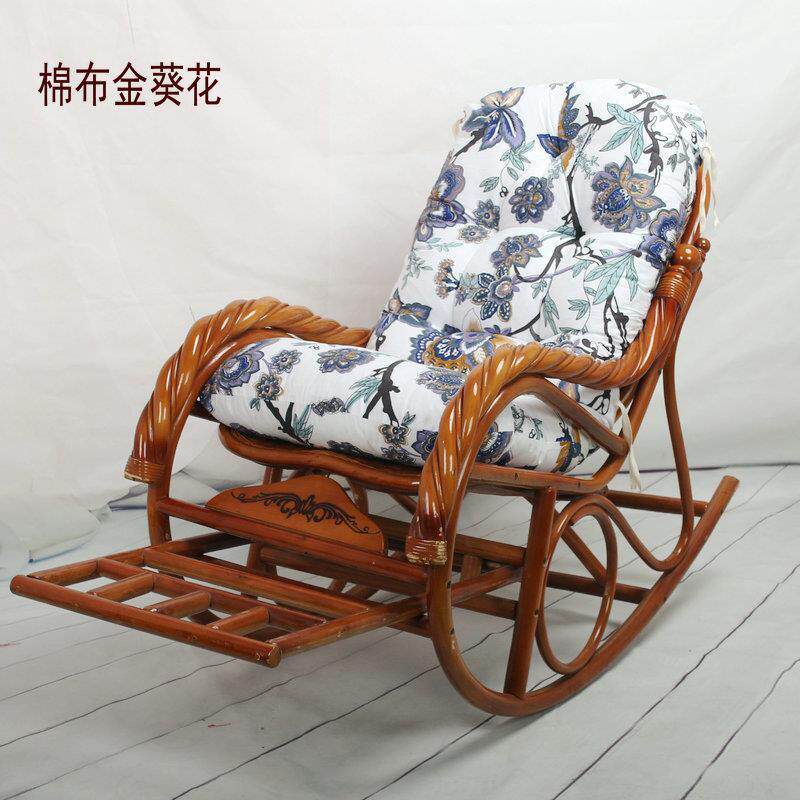 可拆洗摇椅垫 摇摇椅坐垫 藤椅座椅躺椅摇椅垫子靠背垫子加厚