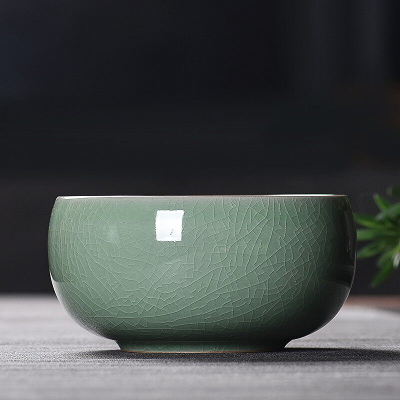 青瓷茶洗龙泉哥窑茶具水洗杯洗陶瓷家用特大号烟灰缸文房笔洗水盂