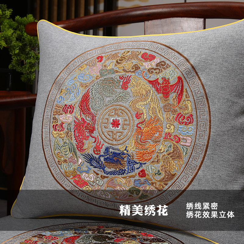 中式红木椅子坐垫实木家具沙发垫圈椅太师椅官帽茶椅座垫海绵防滑