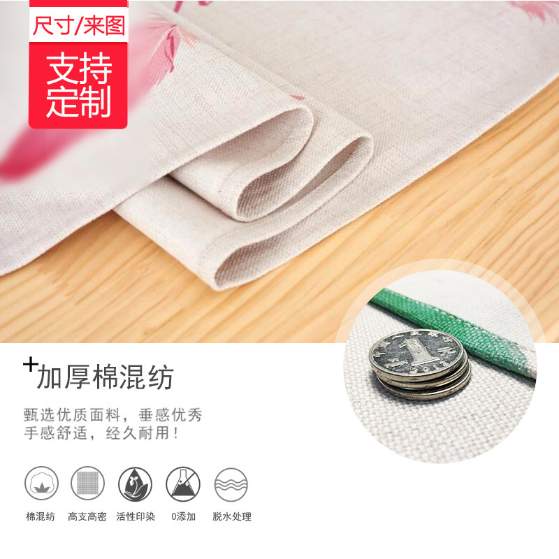 定制布艺门帘隔断帘家用装饰棉麻屏风隔断半帘风水挂帘子私人订制