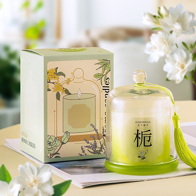 桂花香薰蜡烛礼盒套组卧室内持久家用高级香氛摆件送女生日礼物