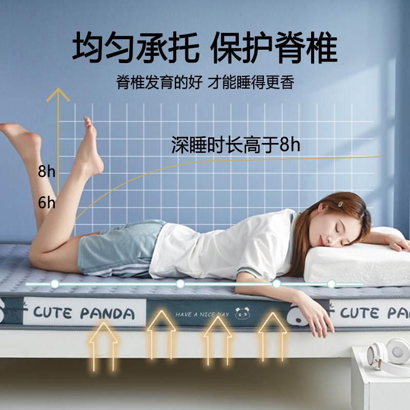 可折叠乳胶床垫学生宿舍单人上下铺子母床专用厚儿童海绵床褥垫子图片