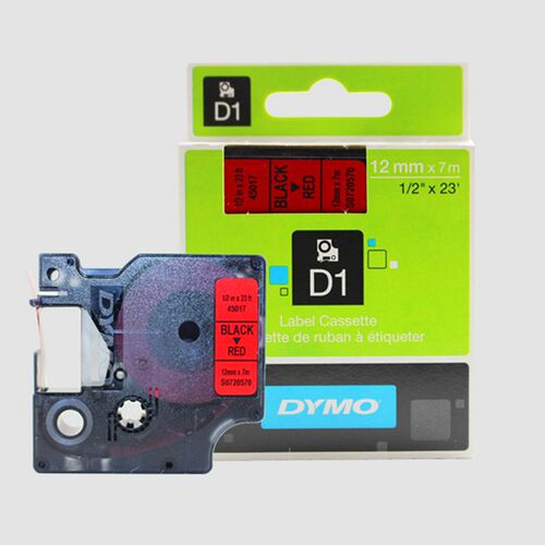DYMO标签机色带12mm黄底黑字适用LM-160 280达美D1打印纸45018