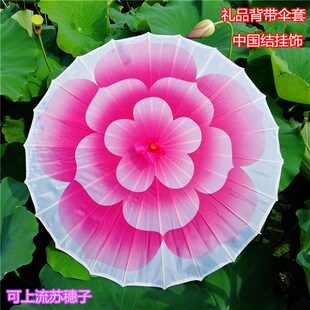 舞蹈新款伞加固 茉莉花伞 透明伞结实旗袍走秀古典伞流苏伞油纸伞