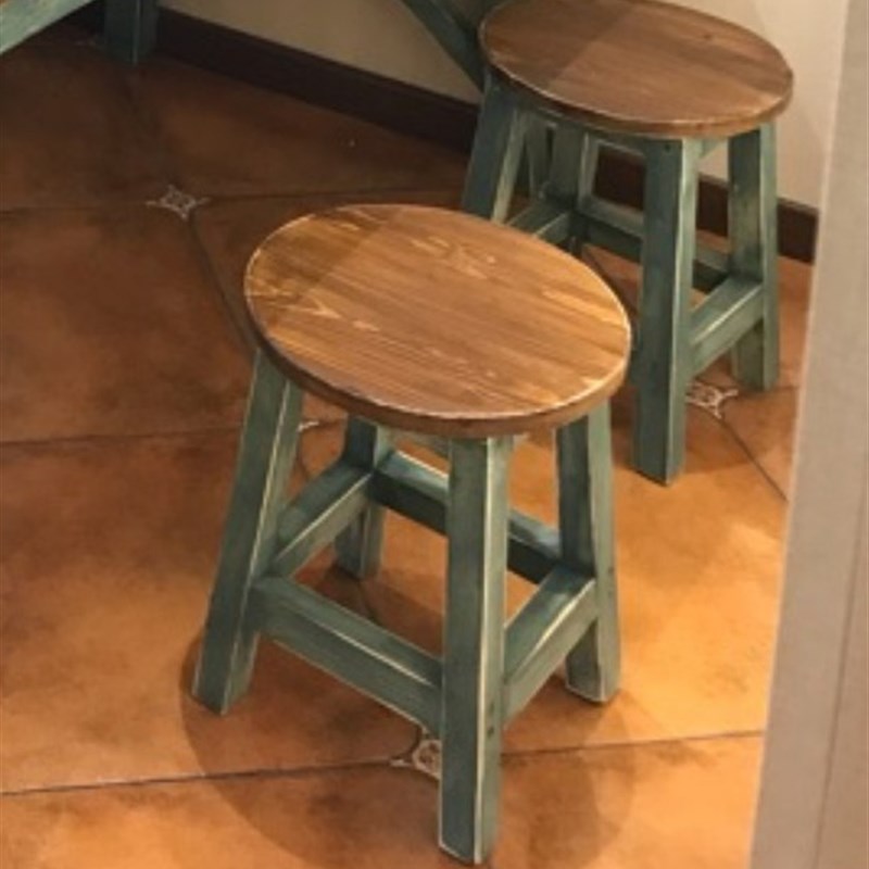 美式实木做旧餐桌复古阳台桌花店桌包花工作台简易电脑长条大桌子