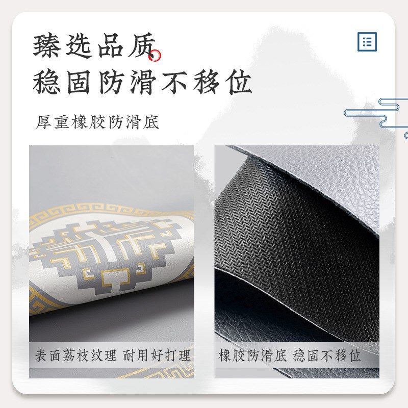 书房圆形转椅地垫办公室电脑椅地毯家用卧室椅子隔音防滑垫可擦洗