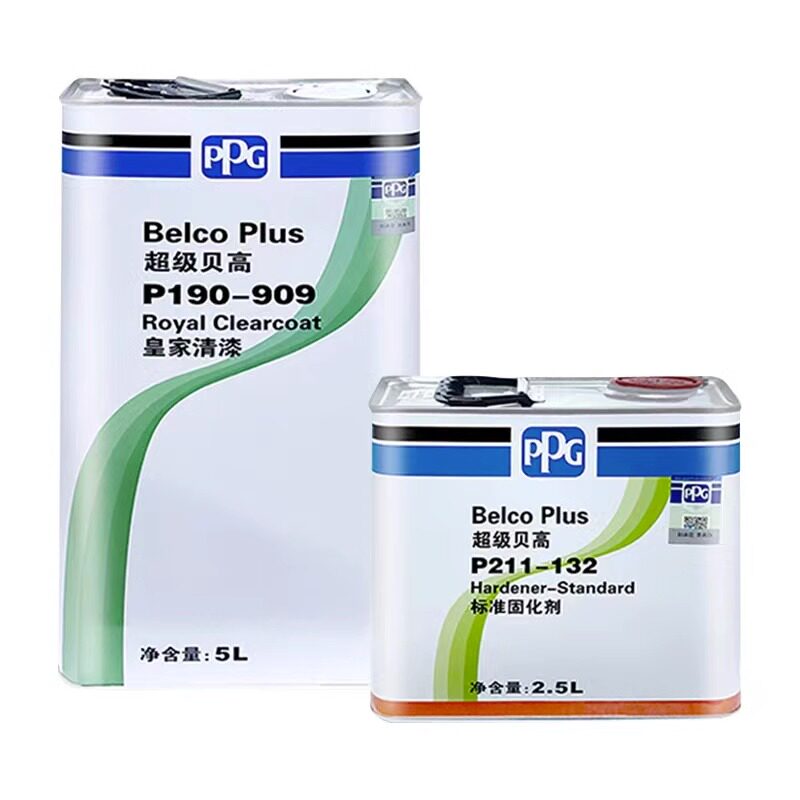 PPG909快干新款上市贝高套装汽车油漆固化剂金属车漆罩光清漆光油