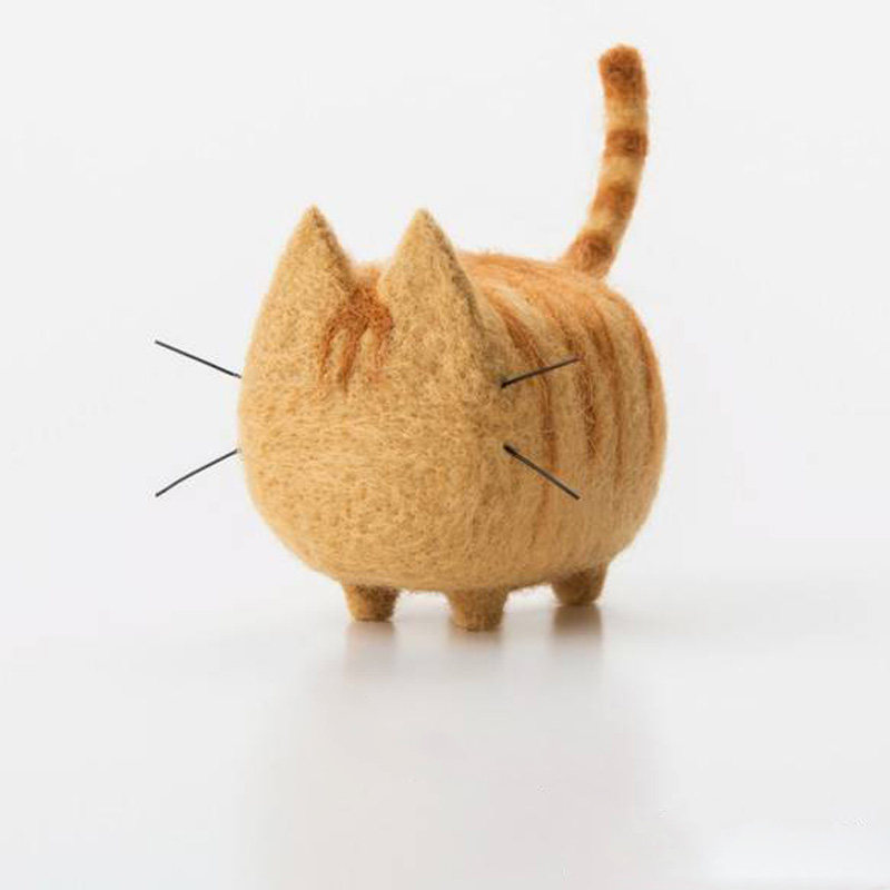 羊毛毡成品柯基巴哥泰迪猫狗纯手工毛绒玩偶暹罗橘猫车载摆件挂件