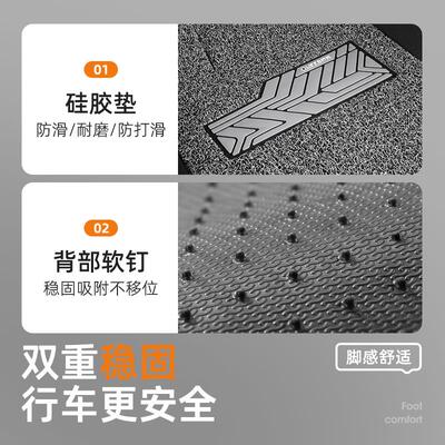 乔氏汽车丝圈脚垫地毯式地垫适配大众迈腾探岳途观轩逸主驾驶车垫