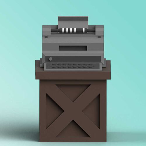 第五人格电报机立体模型周边纸模DIY手工模型摆件3D纸模摆件