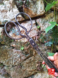 瞿氏铁匠铺家用火钳垃圾钳木炭钳手工锻打铁钳烧烤炭钳可定制尺寸