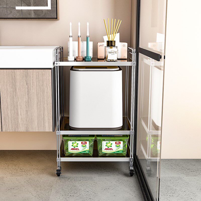 滚筒洗衣机侧面置物架阳台收纳架卫生间浴室厕所落地多层储物架子