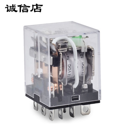 小型中间继电器24v12v直流启动继电器开关HH63P接触器式220v交流