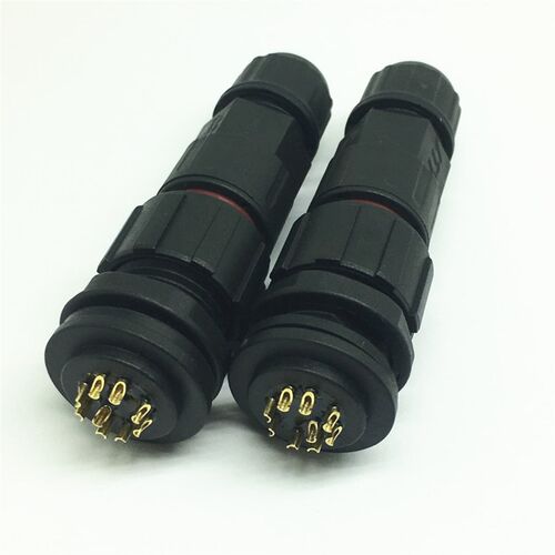 LLT利路通M16-9针公针面板母插前装防水连接器ip68传感器插头插座