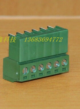 DECA台湾进联3.81MM弯脚插座6位绿色接线端子排MC420 ME030