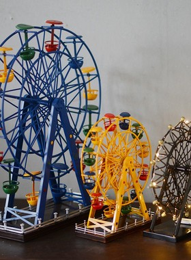 复古铁艺摩天轮摆件创意家居客厅橱窗摆设装饰结婚礼物饰品礼品女