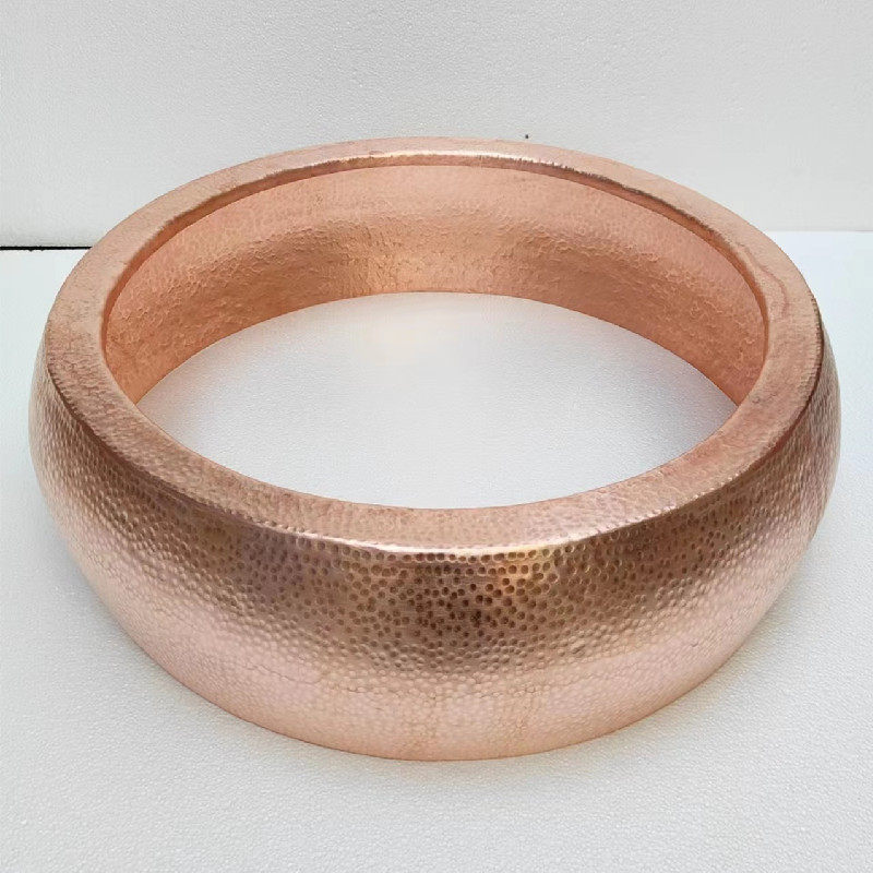 纯手工铜火锅圈加厚下沉盆嵌入式电铜锅商用火锅店桌圈羊蝎子桌圈