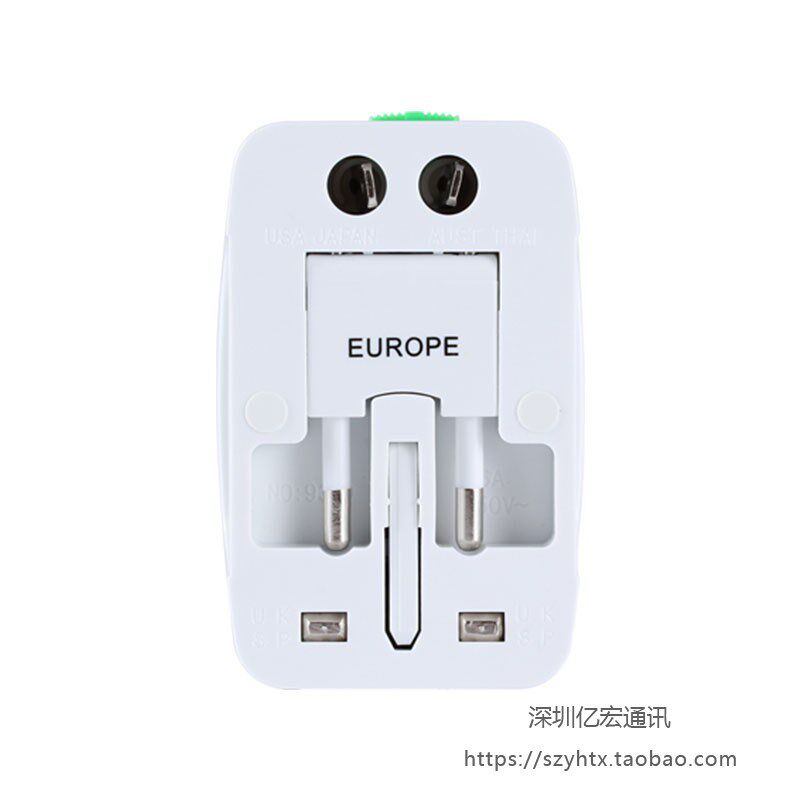 新款适用于菲律宾多功能转换插座通用万能英规双USB转换插头德标