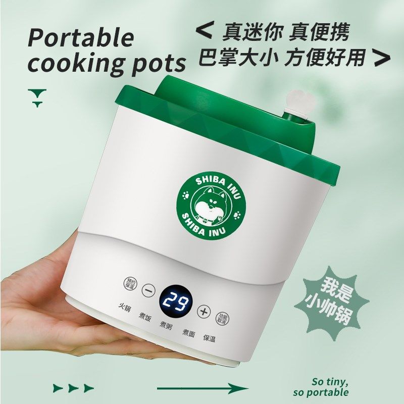 宿舍一个人的迷你多功能一体电煮锅小型1一2人泡面锅便携小型火锅