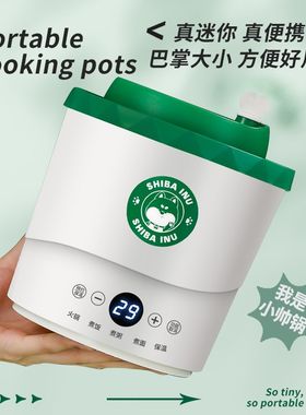 宿舍一个人的迷你多功能一体电煮锅小型1一2人泡面锅便携小型火锅