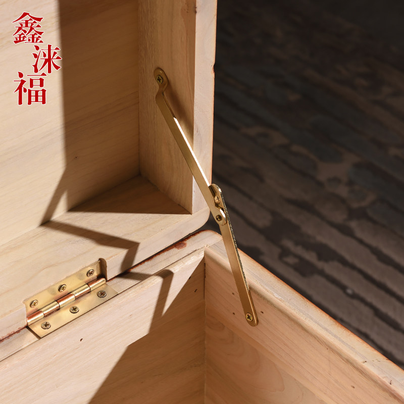 香樟木箱子婚嫁箱雕花结婚陪嫁全樟木字画箱木箱储物箱实木衣箱