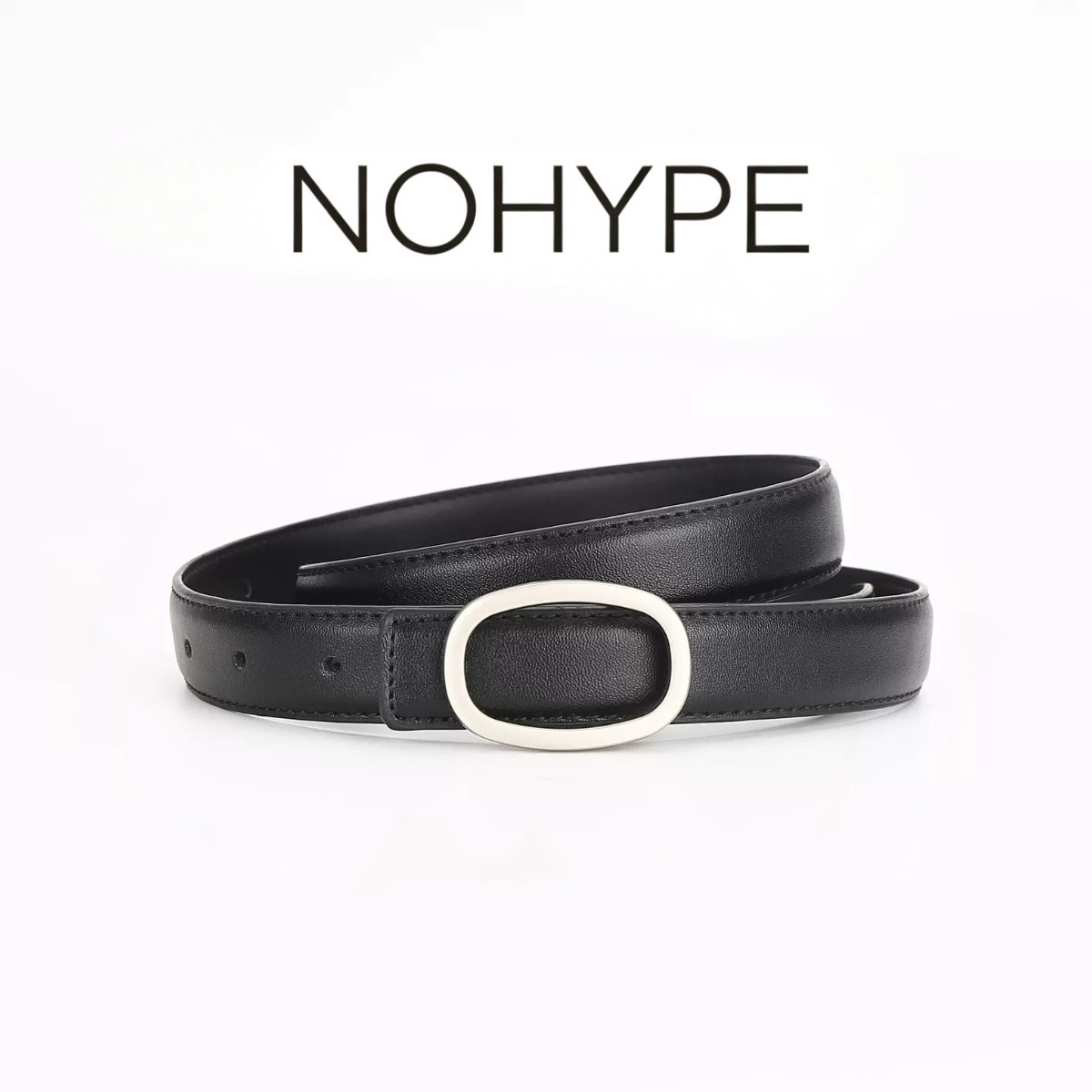NOHYPE腰带 圆环系列红色腰带/皮带/腰链