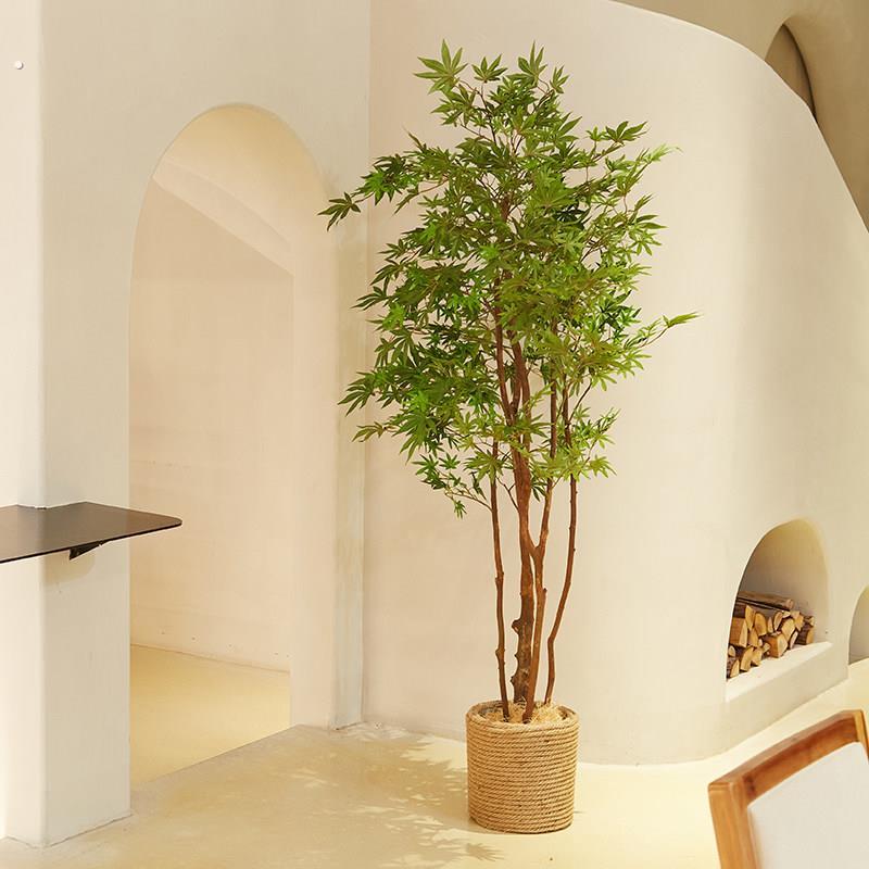 仿真绿植室内仿生植物枫树落地盆栽高端轻奢假树仿真树盆景摆件