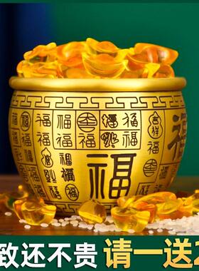 纯黄铜缸故宫缸聚宝盆百福米缸客厅家居摆饰店铺公司开业工艺礼品