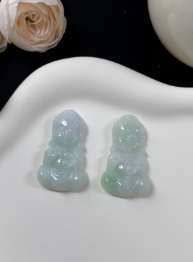 【老爸评测】K196-1442小观音吊坠天然缅甸A货翡翠多样性发一件