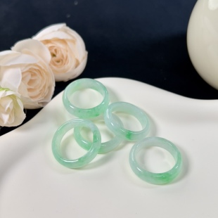 2戒圈天然缅甸A货翡翠多样性发一件 YM1216 老爸评测