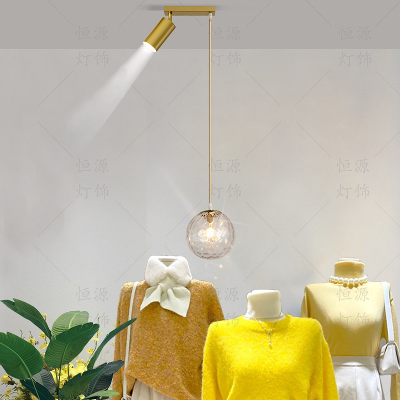 轻奢服装店橱窗展示吊灯美甲网红店铺商用个性收银台前台灯光专用