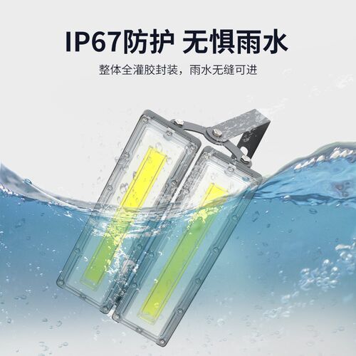 led投光灯防水模块组合户外射灯支架可调广告招牌工地草坪景观灯