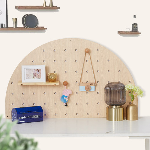 桌上置物架洞洞板可立墙面 书房学习书桌桌面靠墙装饰展示收纳架