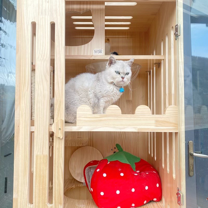 小户型猫笼幼猫不占地家用室内猫屋太空舱封闭式豪华一体猫别墅