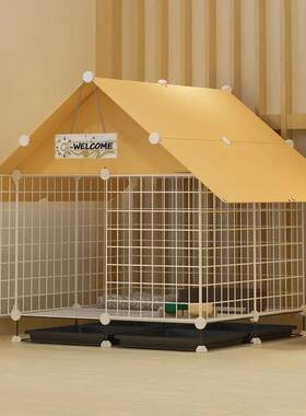 狗笼子小型犬别墅室内小狗狗围栏茶杯犬泰迪柯基中型犬带厕所狗窝