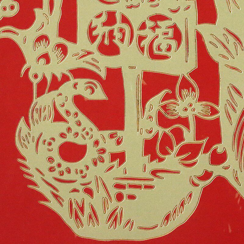 福之十二生肖铜雕画玄关装饰画黄铜手工錾刻高级壁画客厅走廊挂画