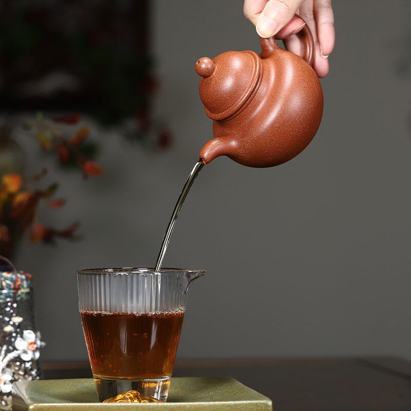 宜兴紫砂壶工艺美术师原矿降坡泥掇球手工家用功夫茶壶紫砂泡茶器