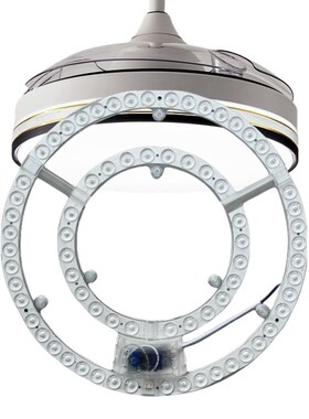 风扇灯led灯芯专用替换光源吊扇灯圆形卧室餐厅灯磁吸模组灯盘