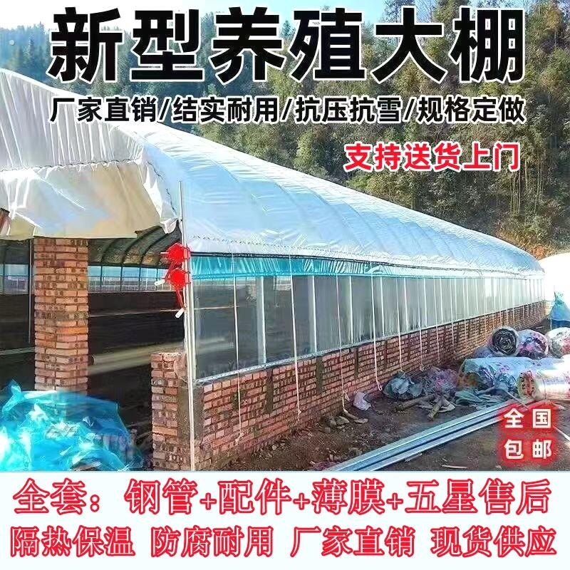 养殖大棚全套养鸡大棚鸡舍猪棚牛棚羊棚鸭棚鹅棚农用温室棚全套