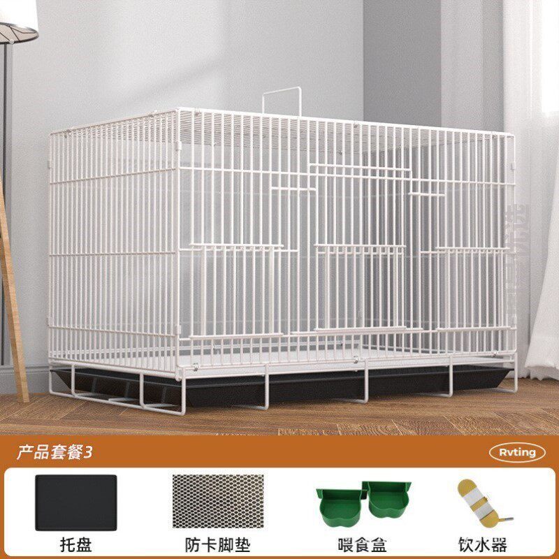 兔笼子家用超大号新款不锈钢室内鸟笼荷兰猪兔玄凤饲养幼兔兔子大
