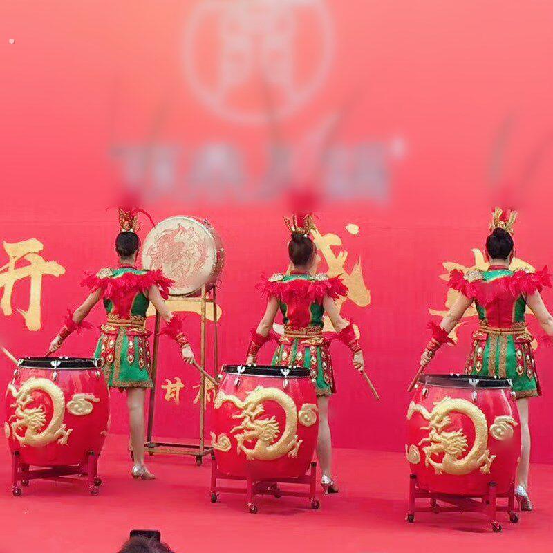 龙鼓大鼓中国鼓演出鼓表演鼓声控发光浮雕鼓一体成型不开裂不掉漆