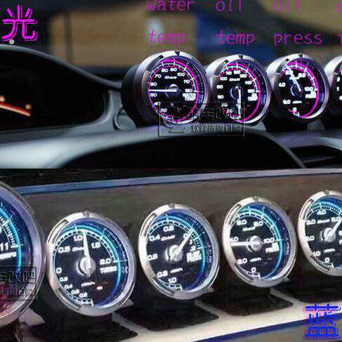 油仪表赛车汽车改装专用压涡轮水台湾通用转速温真空电压压力表